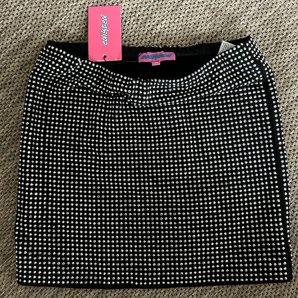 Edikted Trinity Mini Skirt in Black - New With Tags